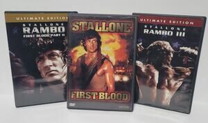 Rambo Collection DVD First Blood, First Blood II, Rambo III Classic Region 1